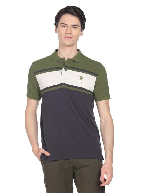 color blocked polo t-shirt - 19389694 - Very Small Image - 1