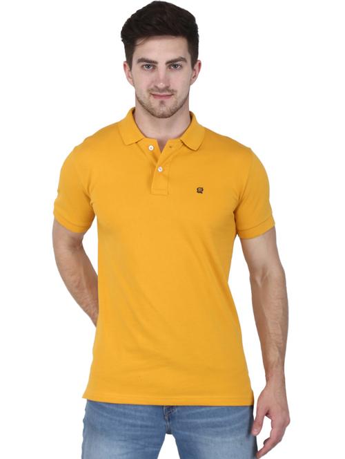 men polo neck solid t-shirt - 19397455 - Very Small Image - 1