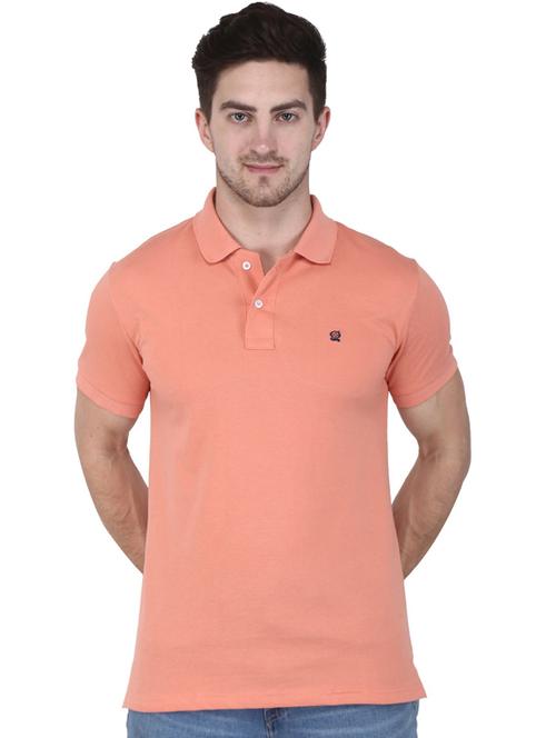 men polo neck solid t-shirt - 19397456 - Very Small Image - 1