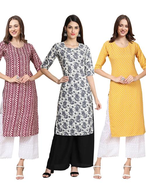 pack of 3 straight kurta - 19399383 - Very Small Image - 1