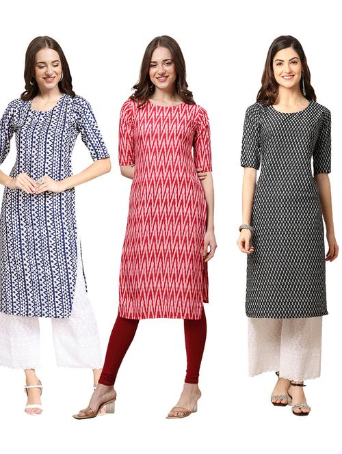 pack of 3 straight kurta - 19399384 - Very Small Image - 1