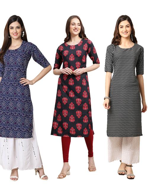 pack of 3 straight kurta - 19399425 - Very Small Image - 1