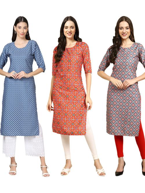 pack of 3 straight kurta - 19402295 - Very Small Image - 1
