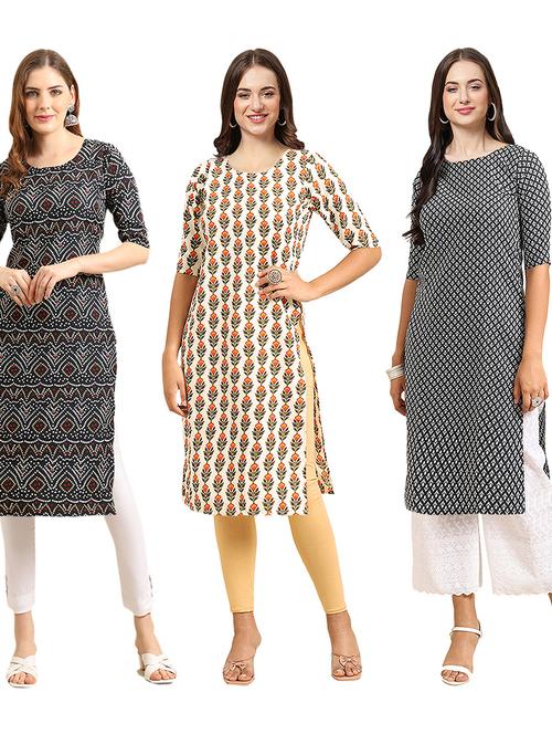 pack of 3 straight kurta - 19404178 - Very Small Image - 1