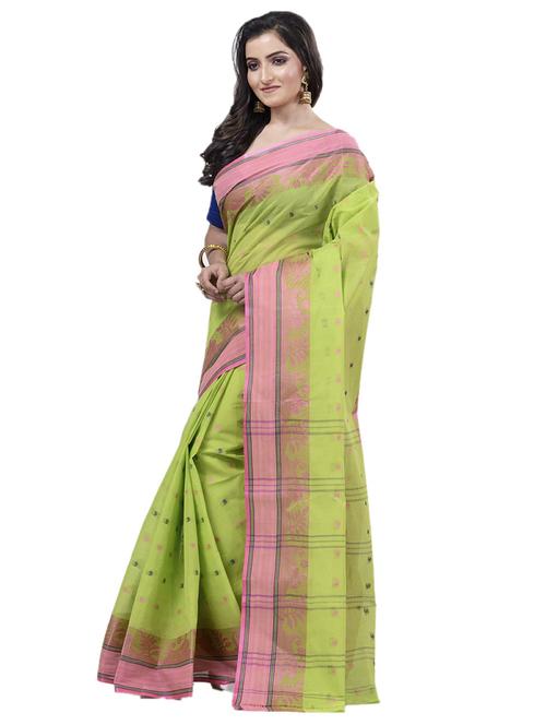women's self design green colored saree - 19404730 - Very Small Image - 1
