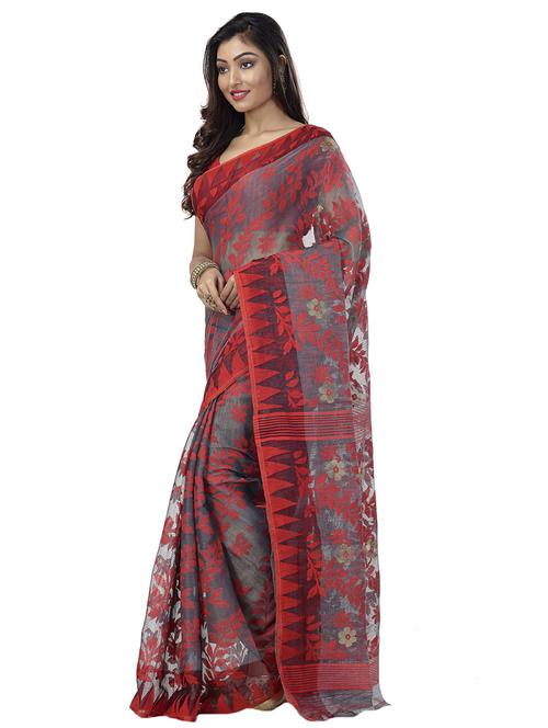women's self design multi colored saree - 19404784 - Very Small Image - 1