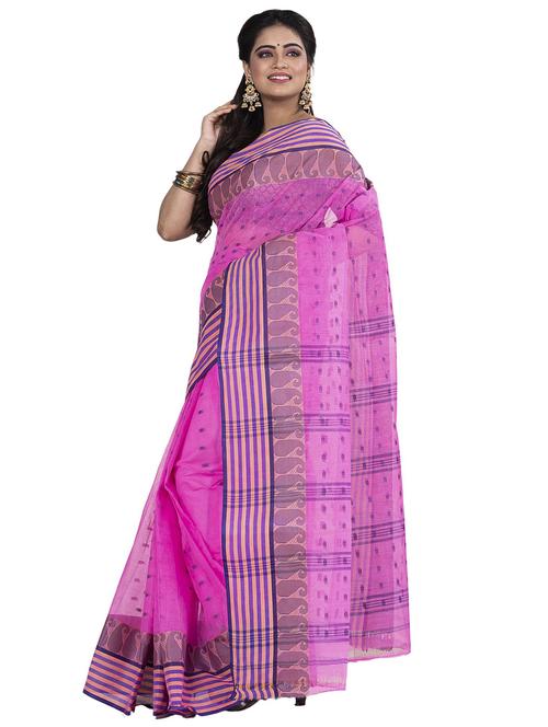 women's self design pink colored saree - 19404827 - Very Small Image - 1