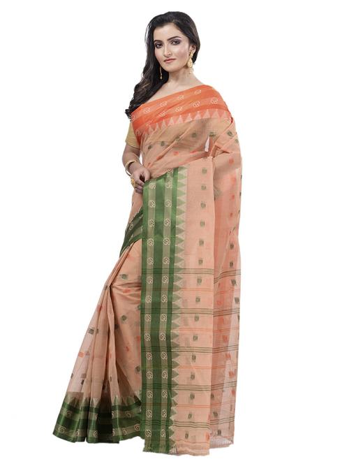 women's self design beige colored saree - 19404833 - Very Small Image - 1