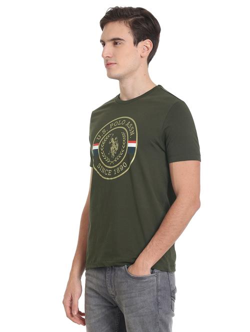 round neck graphic printed regular t-shirt - 19406127 - Very Small Image - 1