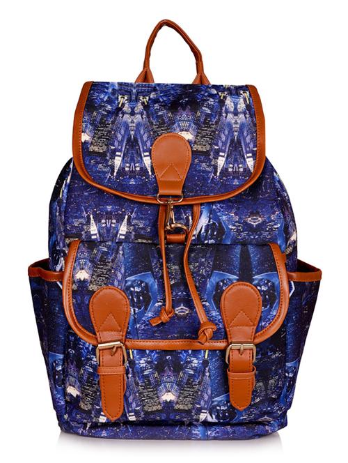 blue canvas regular backpack - 19406489 - Very Small Image - 1