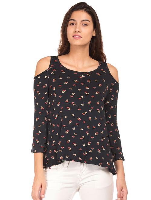 printed rayon regular top - 19406678 - Very Small Image - 1