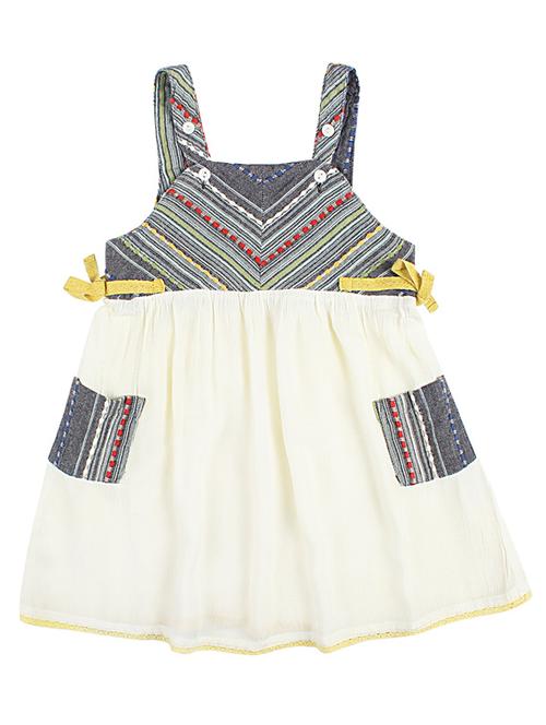 girls shoulder strap sleeveless frock - 19406813 - Very Small Image - 1