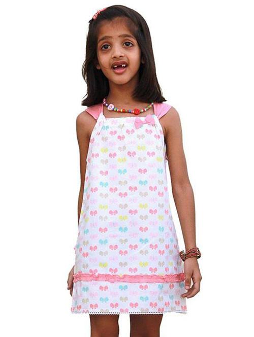 girls square neck cap sleeve frock - 19406866 - Very Small Image - 1
