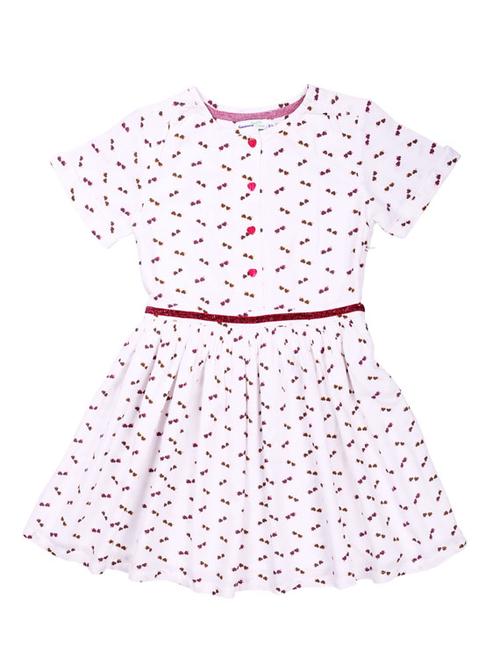 girls round neck short sleeves frock - 19406886 - Very Small Image - 1