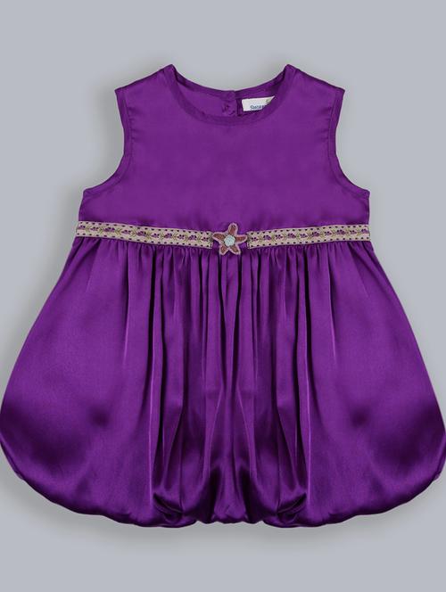 girls round neck short sleeves frock - 19406890 - Very Small Image - 1