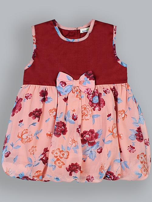 girls round neck sleeveless frock - 19406909 - Very Small Image - 1