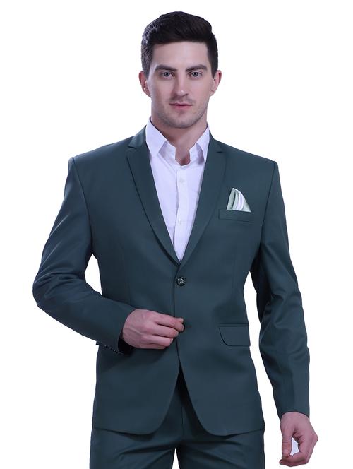 men notched collar single breasted casual blazer - 19408005 - Very Small Image - 1