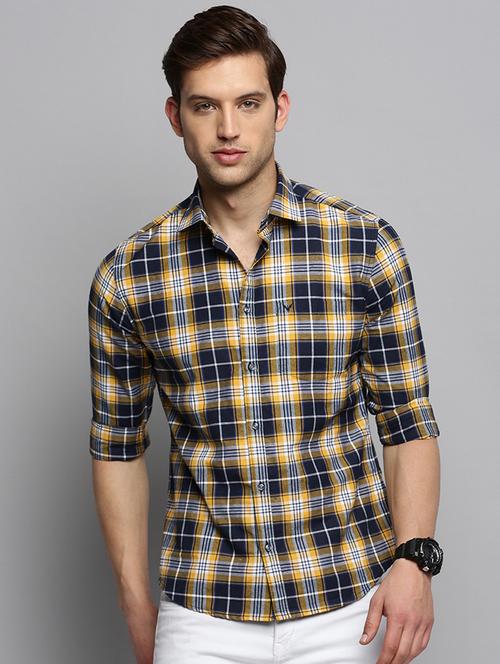 mens checks casual shirt - 19409886 - Very Small Image - 1