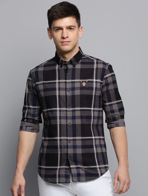 mens checks casual shirt - 19409949 - Very Small Image - 1