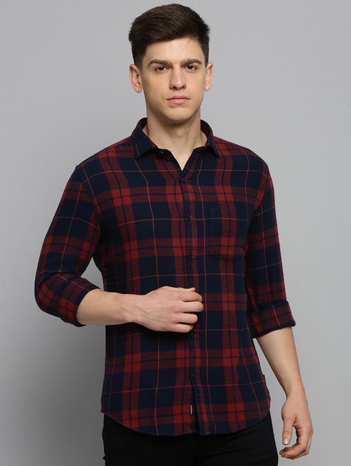 mens checks casual shirt - 19410003 - Very Small Image - 1