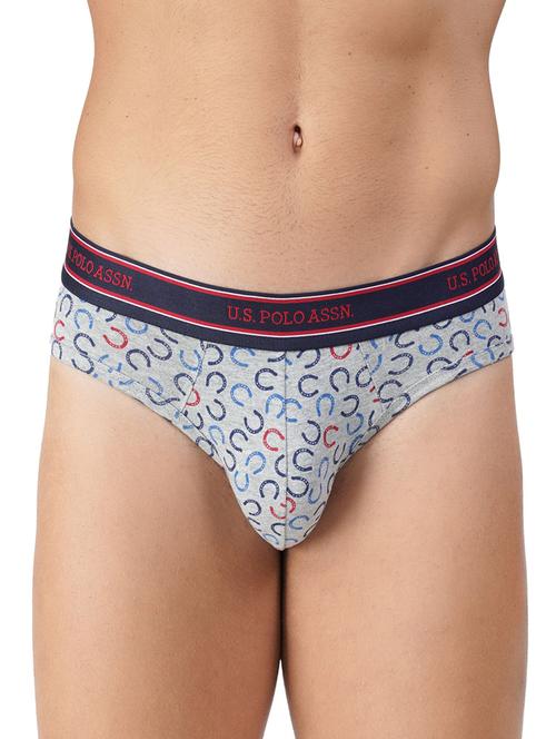 grey cotton brief - 19411140 - Very Small Image - 1