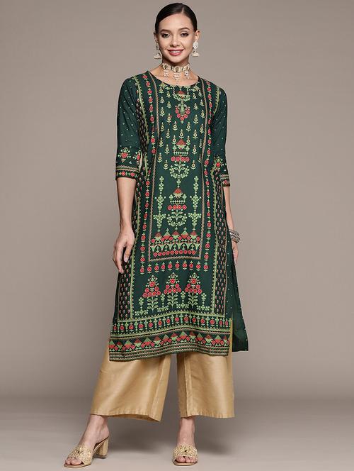 women's straight kurta - 19412211 - Very Small Image - 1