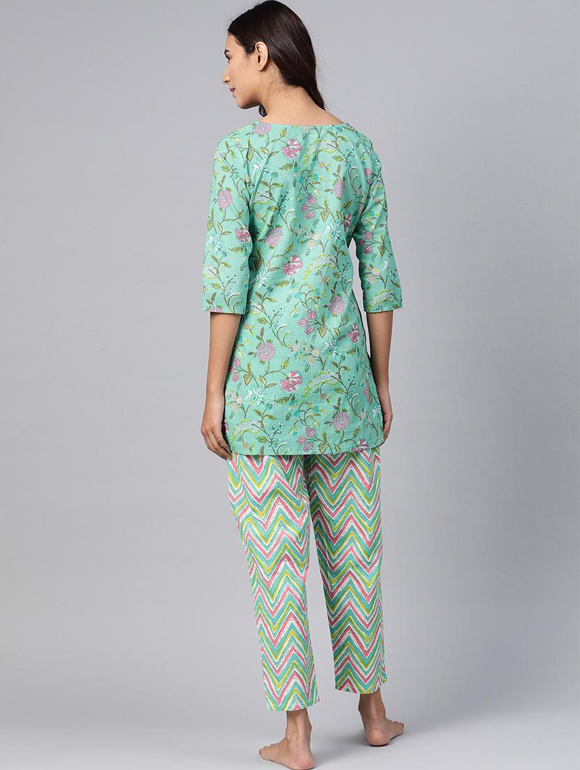 printed nightwear set - 19412803 - Zoom Image - 2