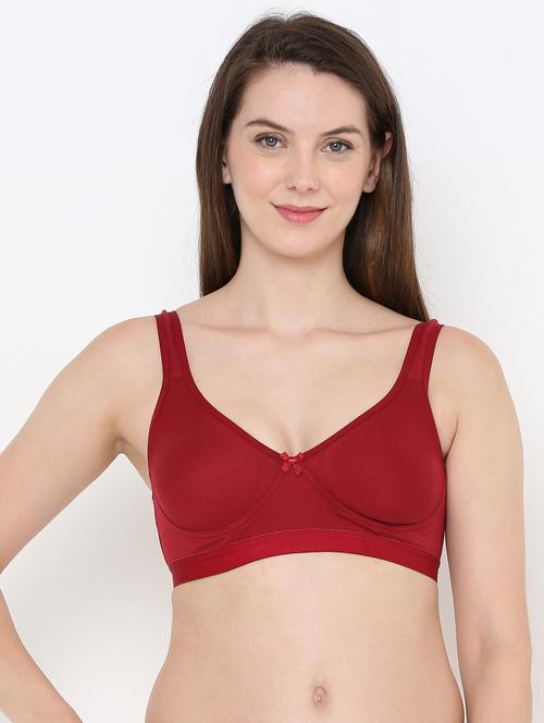 red cotton blend tshirt bra - 19412990 - Very Small Image - 1
