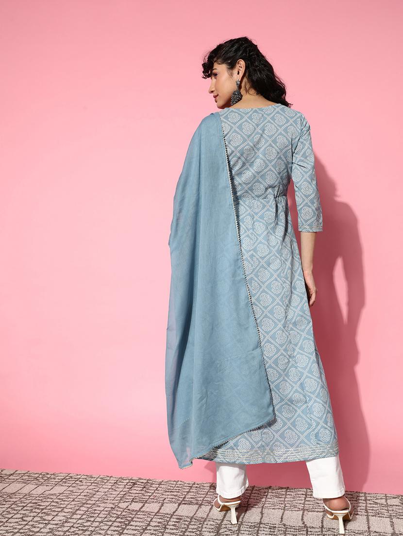 women's flared kurta - 19414337 - Zoom Image - 2