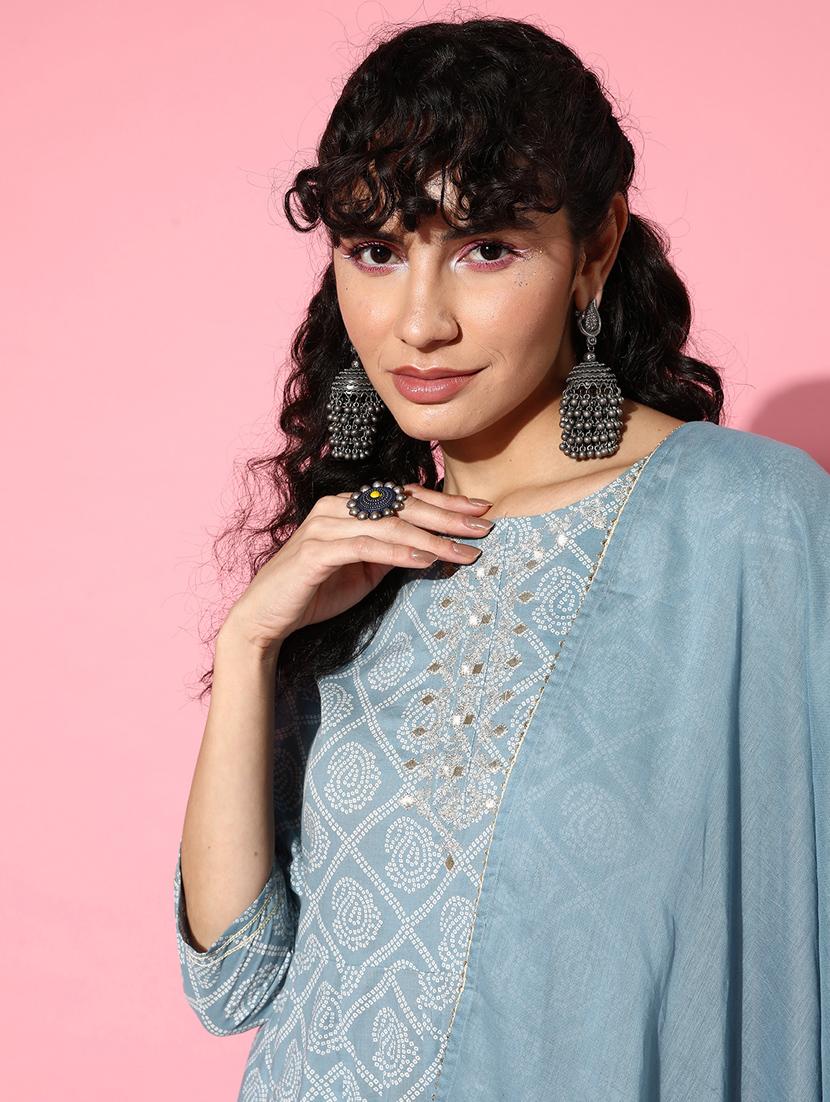 women's flared kurta - 19414337 - Zoom Image - 4