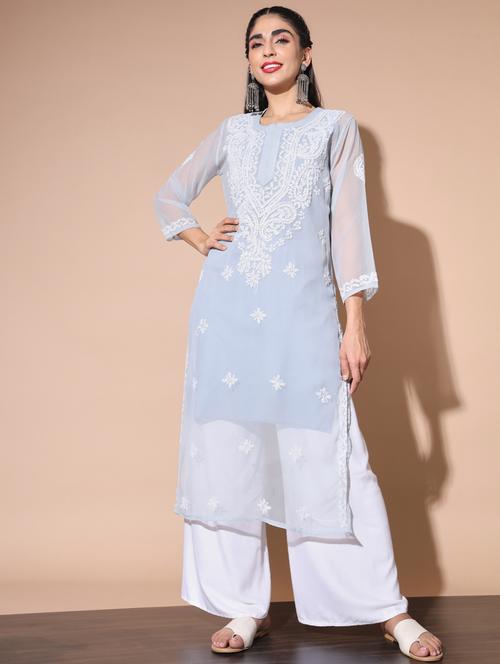women's straight kurta - 19414546 - Very Small Image - 1