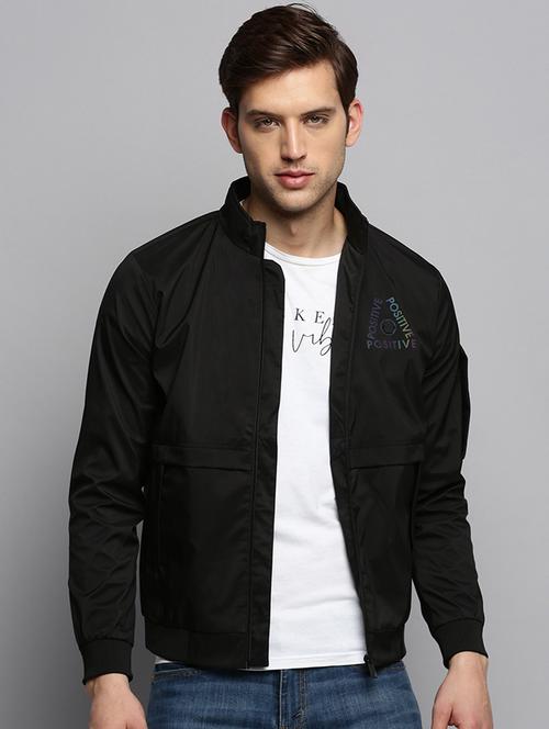 solids nylon casual jacket - 19415007 - Very Small Image - 1
