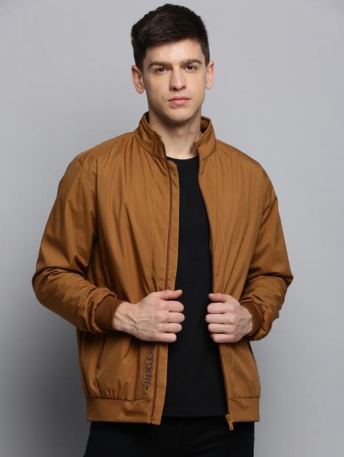 solids nylon casual jacket - 19415023 - Very Small Image - 1