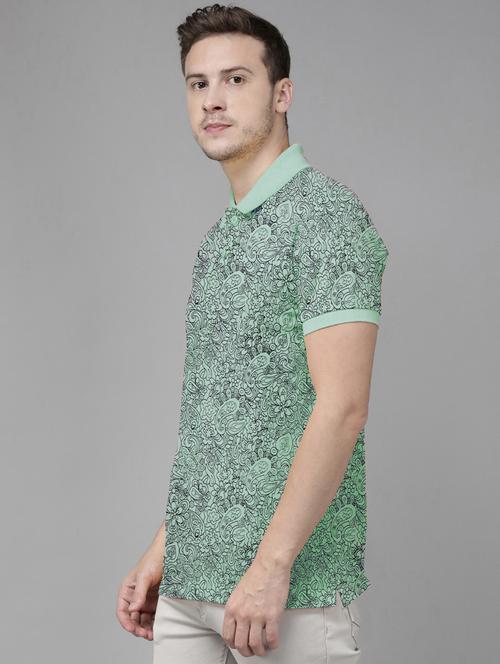 printed cotton blend t-shirt - 19415375 - Very Small Image - 1