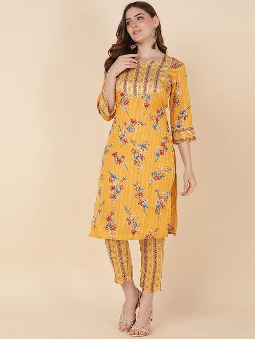 printed rayon straight kurta - 19415813 - Very Small Image - 1