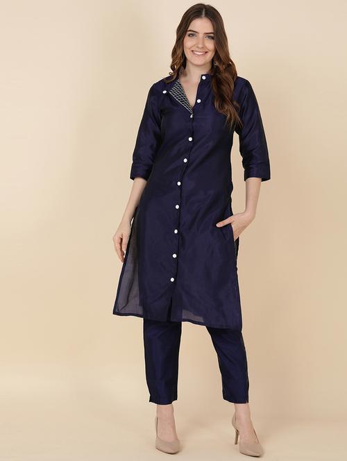 women's straight kurta - 19415818 - Very Small Image - 1