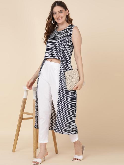 women's high-low kurta - 19415821 - Very Small Image - 1