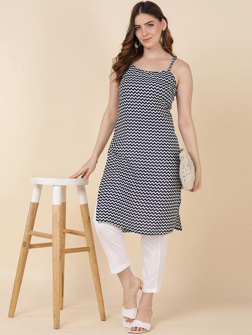 women's straight kurta - 19415822 - Very Small Image - 1