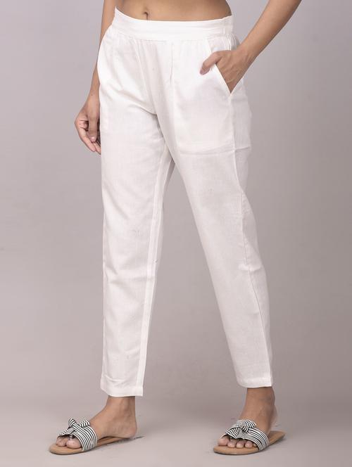 women solid cigarette pant  - 19415852 - Very Small Image - 1