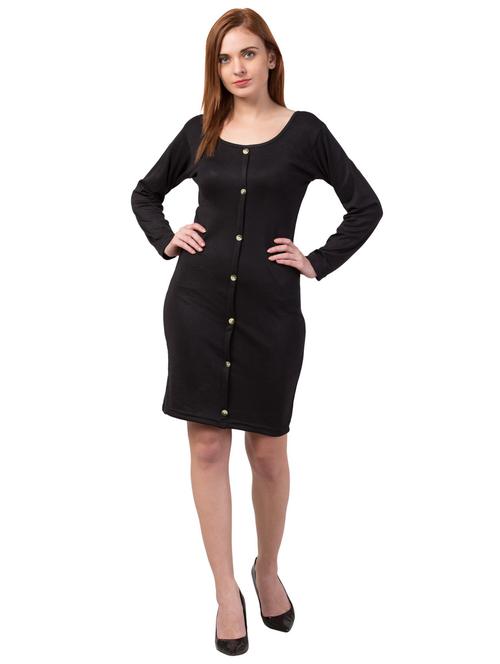 women's shift solid dress - 19417231 - Very Small Image - 1