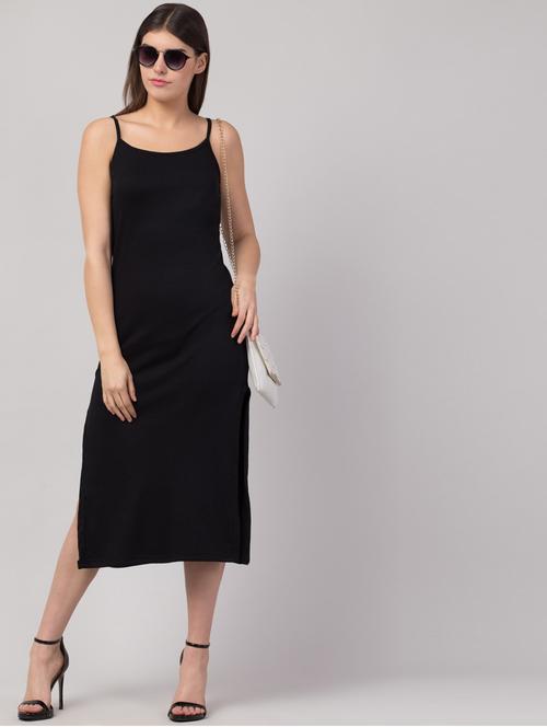 women's bodycon solid dress - 19417233 - Very Small Image - 1