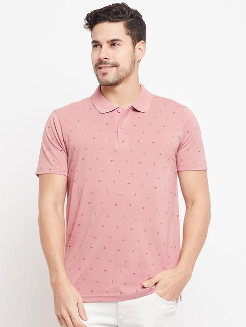 printed cotton blend polo t-shirt  - 19420235 - Very Small Image - 1
