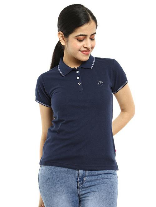 women's plain polo neck t-shirt - 19420322 - Very Small Image - 1