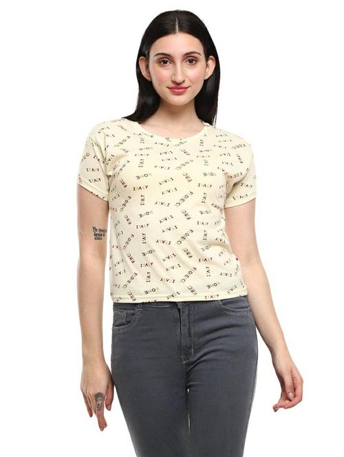 women's all over print round neck t-shirt - 19420432 - Very Small Image - 1