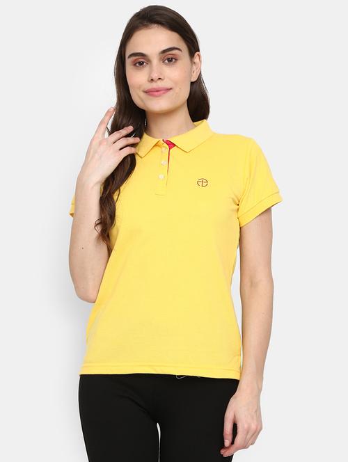 women's plain polo neck t-shirt - 19420547 - Very Small Image - 1