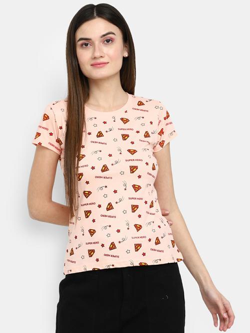 women's all over print round neck t-shirt - 19420704 - Very Small Image - 1