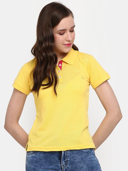women's plain polo neck t-shirt - 19420713 - Very Small Image - 1