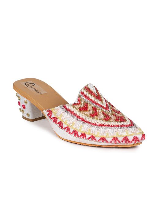 white embellished mules - 19421391 - Very Small Image - 1