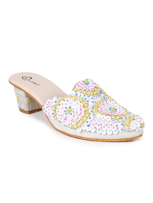 white embellished mules - 19421412 - Very Small Image - 1