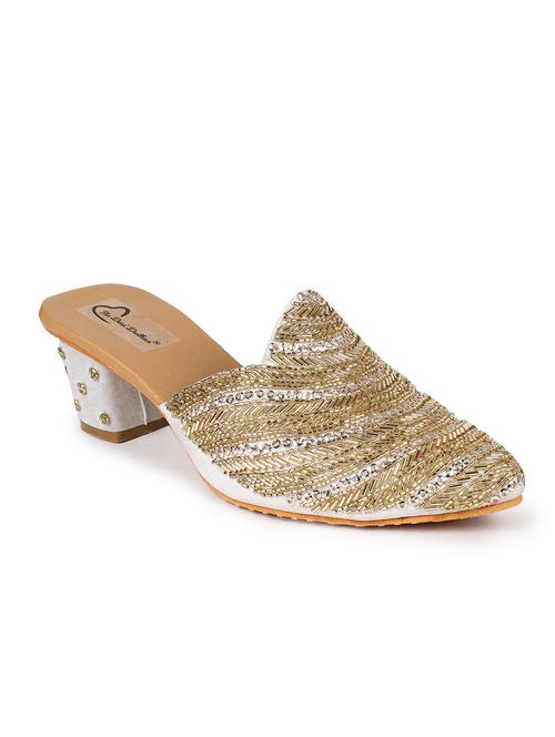 white embellished mules - 19421418 - Very Small Image - 1